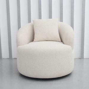 Haven Textured Barrel Chair 360-degree versatility